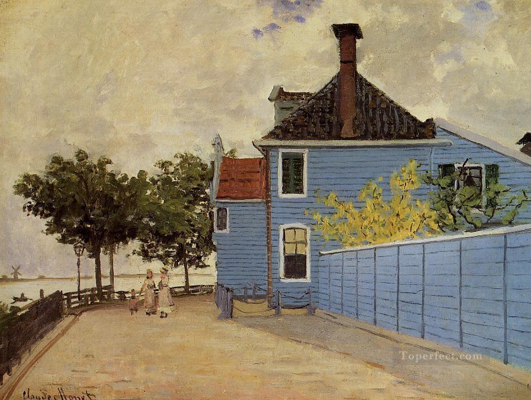 The Blue House at Zaandam Claude Monet Oil Paintings
